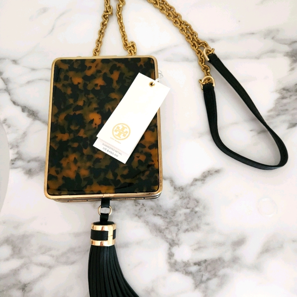 Tory Burch Adele Tortoise Minaudiere